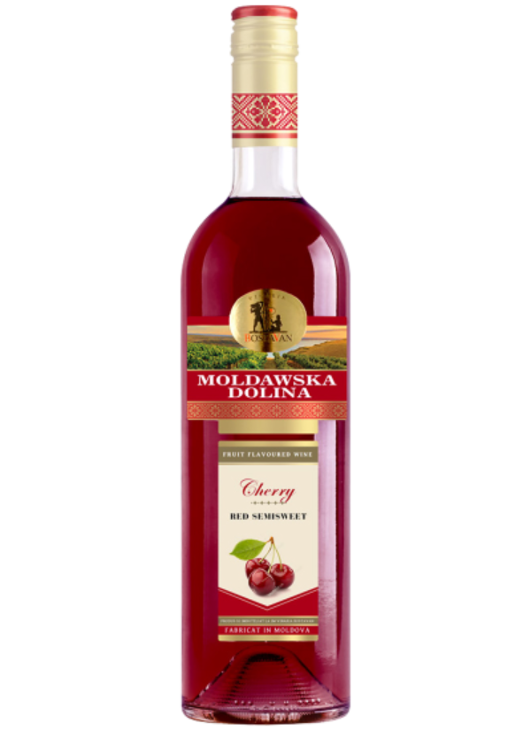 MOLDAWSKA DOLINA FRUIT SEMI SWEET RED CHERRY 0,75L